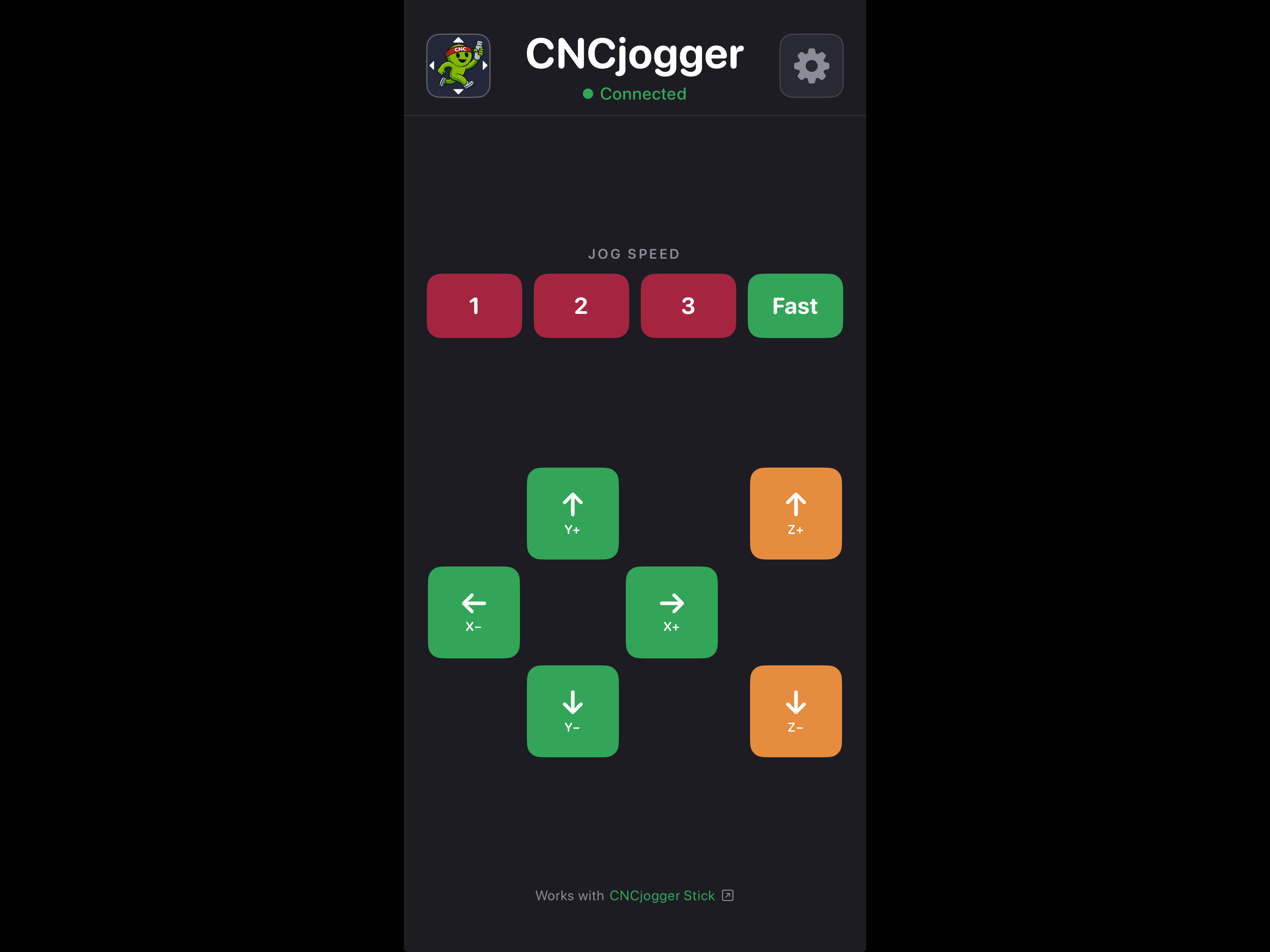 CNCjogger Stick — Wireless CNC Jog Control for iPhone